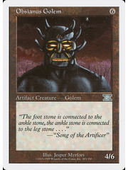 Magic: The Gathering Obsianus Golem (303) Damaged