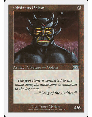 Magic: The Gathering Obsianus Golem (303) Damaged