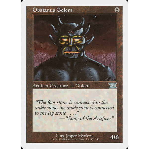 Magic: The Gathering Obsianus Golem (303) Damaged