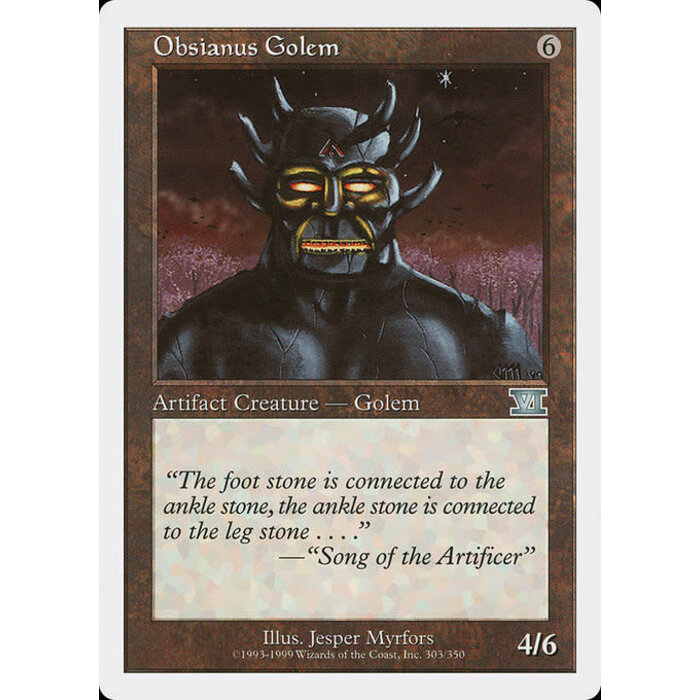Magic: The Gathering Obsianus Golem (303) Damaged