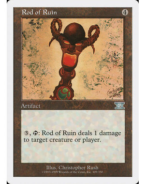 Magic: The Gathering Rod of Ruin (309) Heavily Played