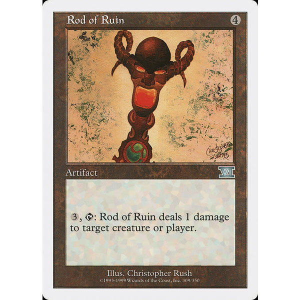 Magic: The Gathering Rod of Ruin (309) Heavily Played