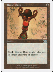 Magic: The Gathering Rod of Ruin (309) Moderately Played