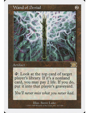 Magic: The Gathering Wand of Denial (317) Heavily Played