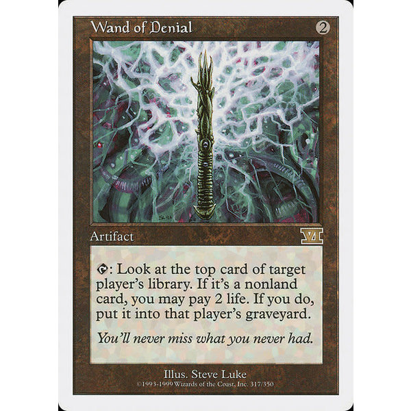 Magic: The Gathering Wand of Denial (317) Heavily Played