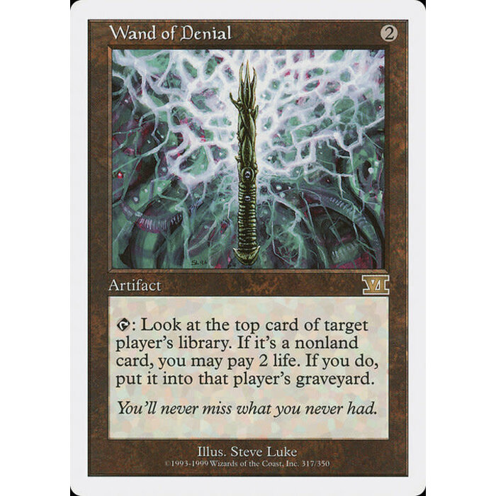 Magic: The Gathering Wand of Denial (317) Heavily Played