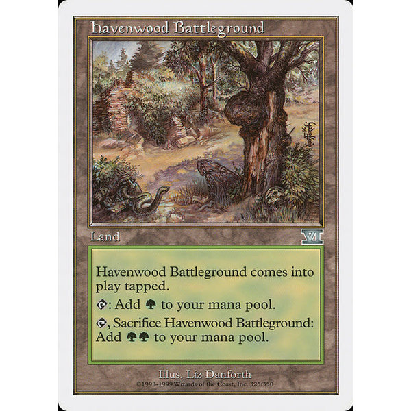 Magic: The Gathering Havenwood Battleground (325) Moderately Played