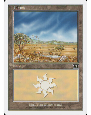 Magic: The Gathering Plains (331) Moderately Played