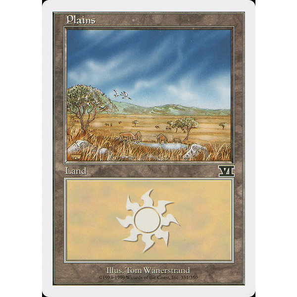 Magic: The Gathering Plains (331) Moderately Played