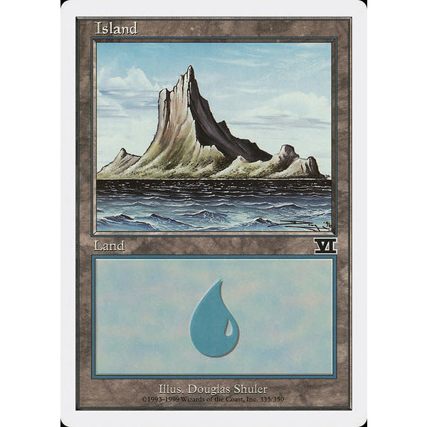 Magic: The Gathering Island (335) Moderately Played