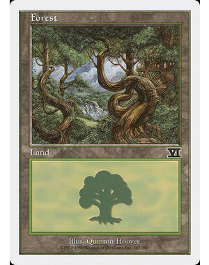 Magic: The Gathering Forest (347) Moderately Played