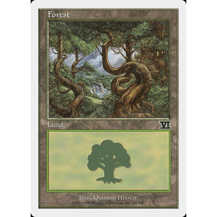 Magic: The Gathering Forest (347) Moderately Played