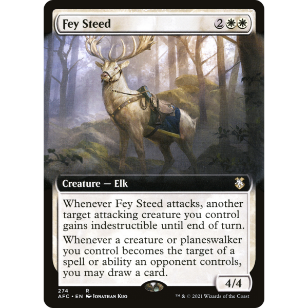 Magic: The Gathering Fey Steed (Extended Art) (274) Near Mint