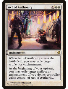 Magic: The Gathering Act of Authority (001) Moderately Played