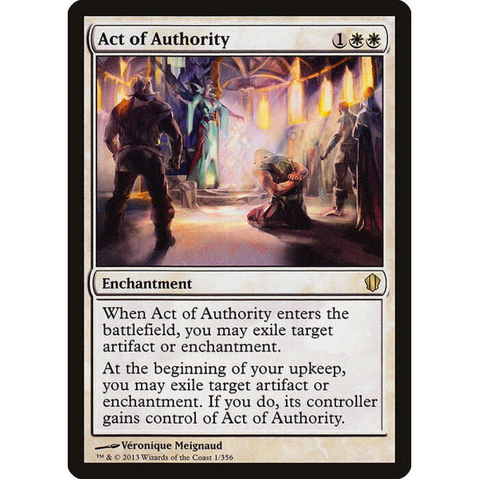 Magic: The Gathering Act of Authority (001) Moderately Played