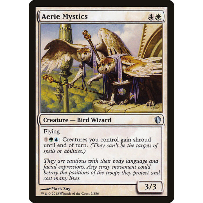 Magic: The Gathering Aerie Mystics (002) Moderately Played