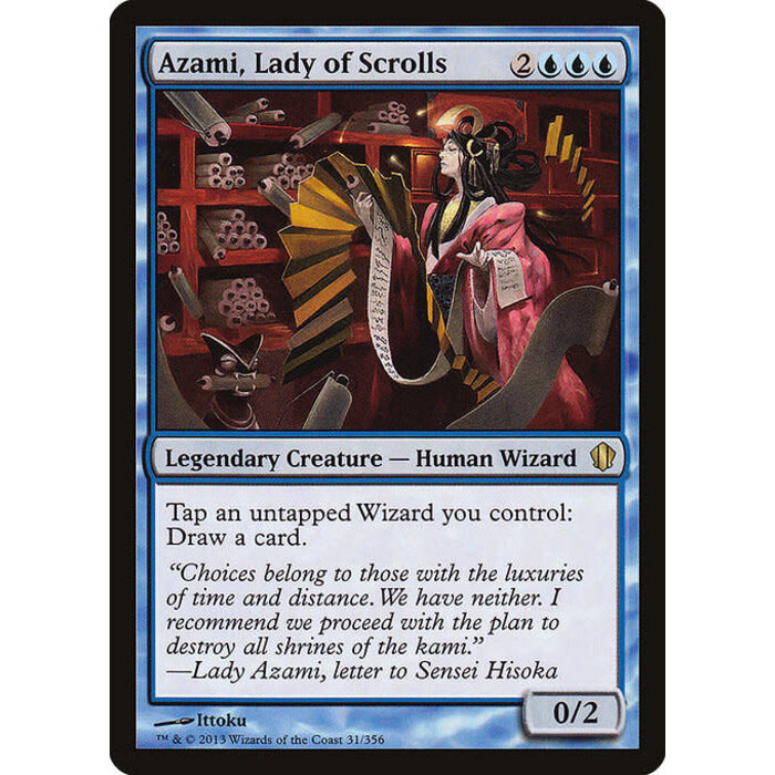 Magic: The Gathering Azami, Lady of Scrolls (031) Moderately Played