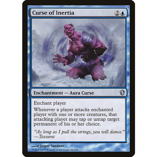 Magic: The Gathering Curse of Inertia (036) Moderately Played