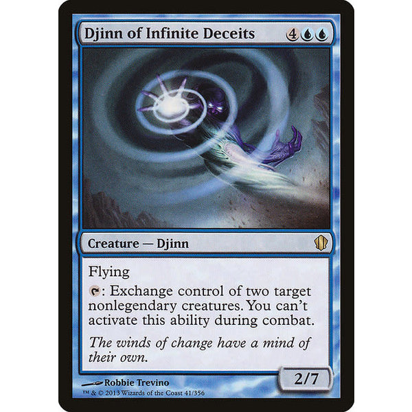 Magic: The Gathering Djinn of Infinite Deceits (041) Lightly Played