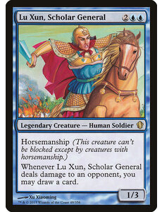 Magic: The Gathering Lu Xun, Scholar General (049) Lightly Played