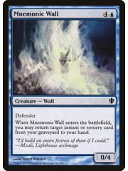 Magic: The Gathering Mnemonic Wall (050) Moderately Played