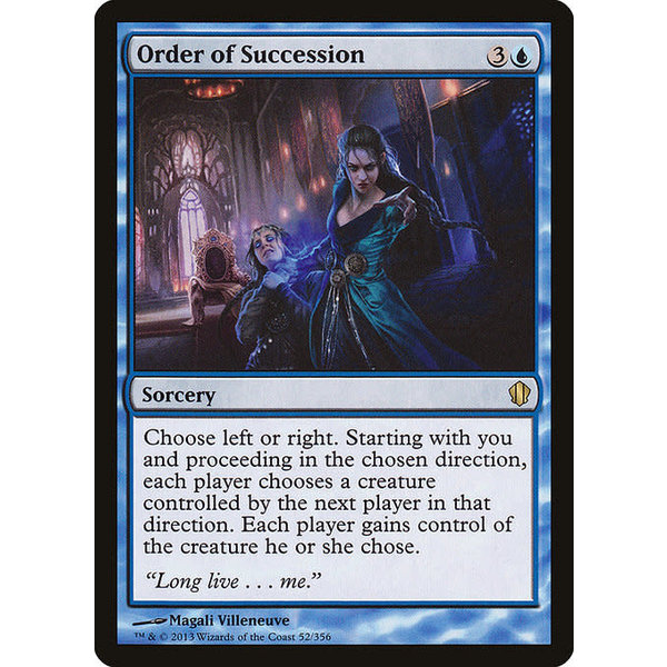 Magic: The Gathering Order of Succession (052) Moderately Played