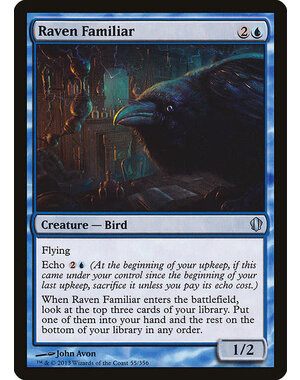 Magic: The Gathering Raven Familiar (055) Lightly Played