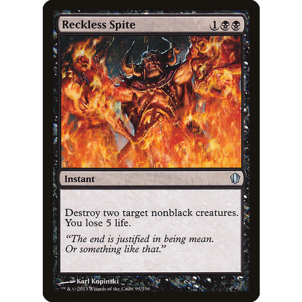 Magic: The Gathering Reckless Spite (091) Lightly Played