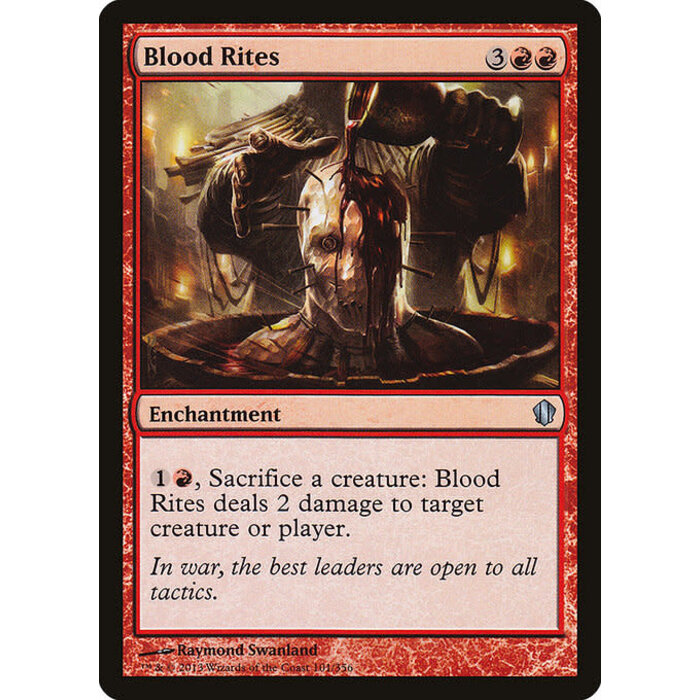 Magic: The Gathering Blood Rites (101) Moderately Played