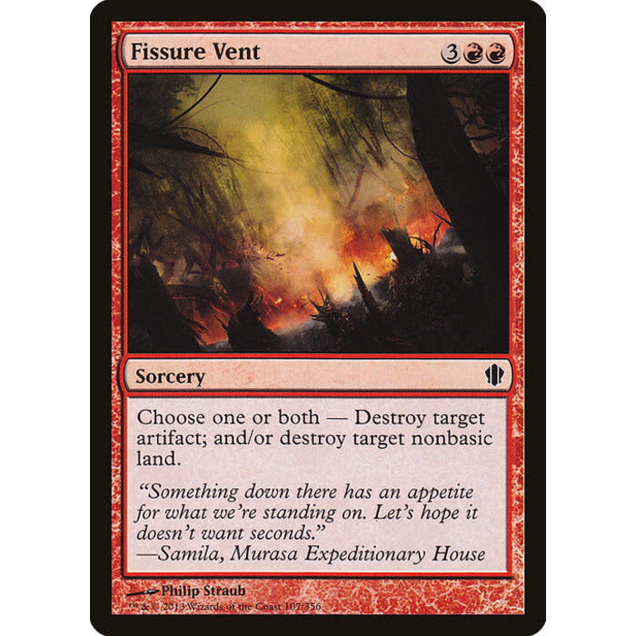 Magic: The Gathering Fissure Vent (107) Lightly Played