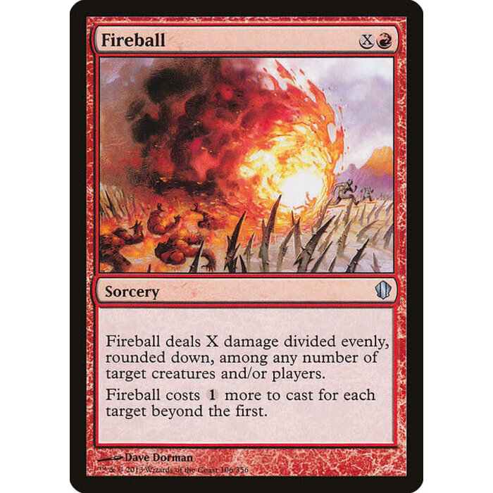Magic: The Gathering Fireball (106) Moderately Played