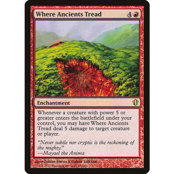 Magic: The Gathering Where Ancients Tread (130) Lightly Played