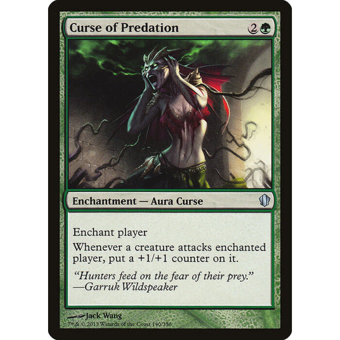 Magic: The Gathering Curse of Predation (140) Lightly Played