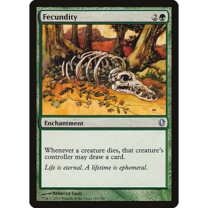 Magic: The Gathering Fecundity (145) Moderately Played