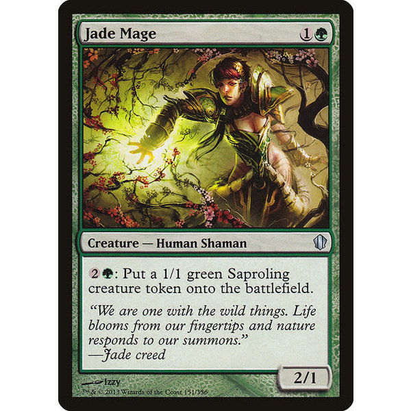 Magic: The Gathering Jade Mage (151) Lightly Played