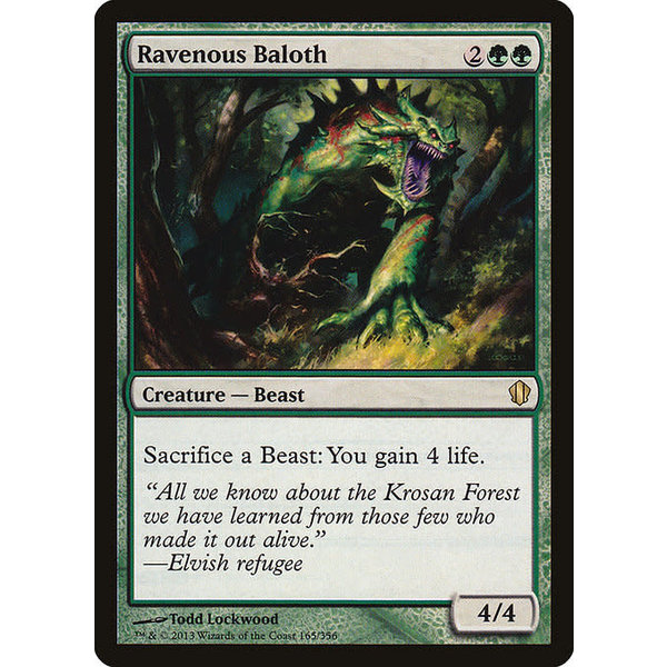 Magic: The Gathering Ravenous Baloth (165) Lightly Played