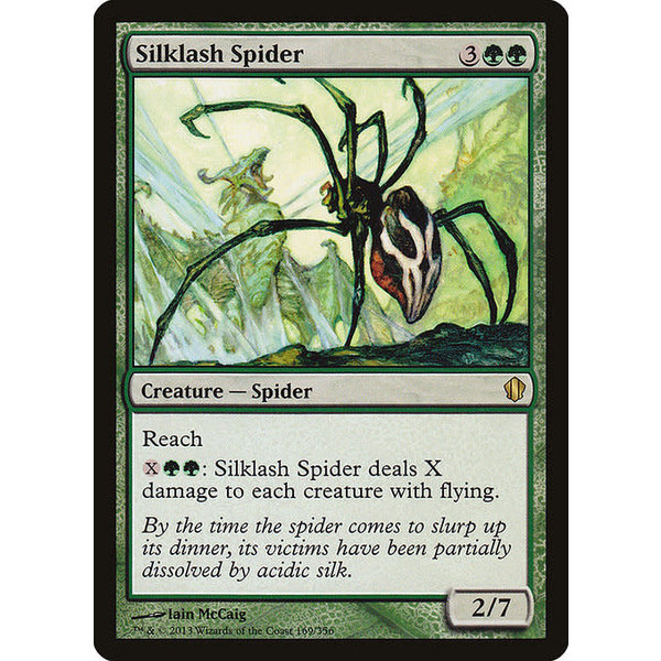 Magic: The Gathering Silklash Spider (169) Moderately Played