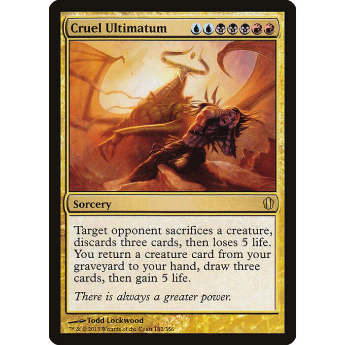 Magic: The Gathering Cruel Ultimatum (182) Heavily Played