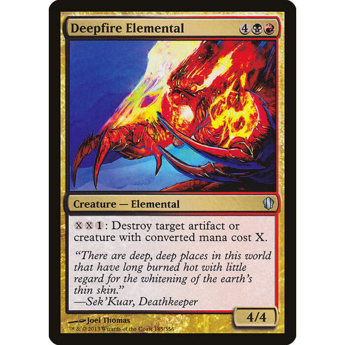 Magic: The Gathering Deepfire Elemental (185) Lightly Played