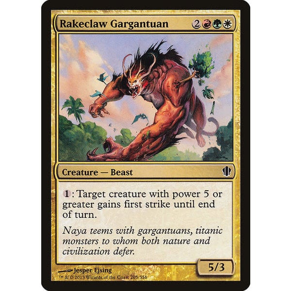 Magic: The Gathering Rakeclaw Gargantuan (205) Lightly Played