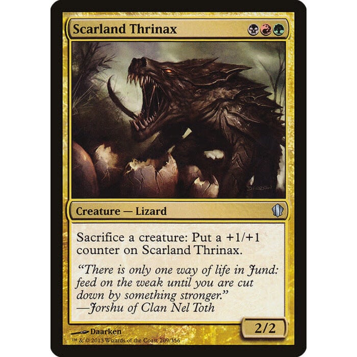 Magic: The Gathering Scarland Thrinax (209) Lightly Played