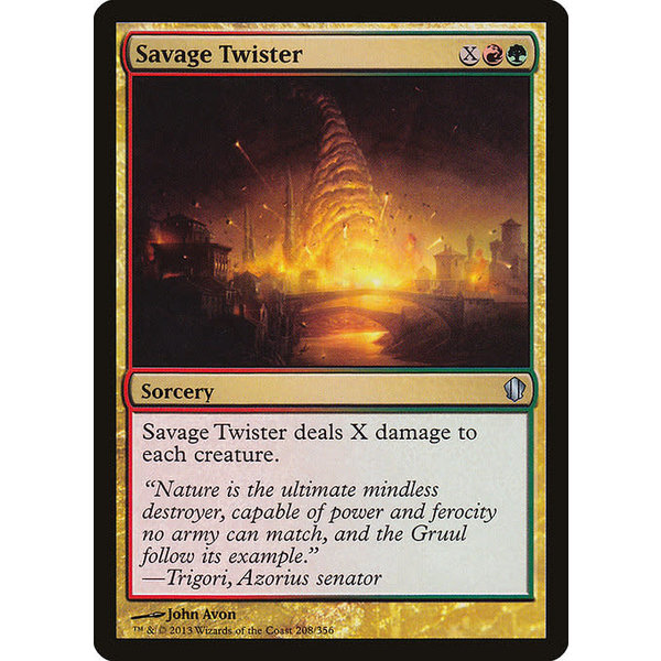 Magic: The Gathering Savage Twister (208) Lightly Played