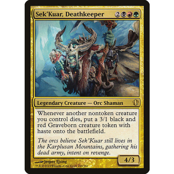 Magic: The Gathering Sek'Kuar, Deathkeeper (210) Lightly Played