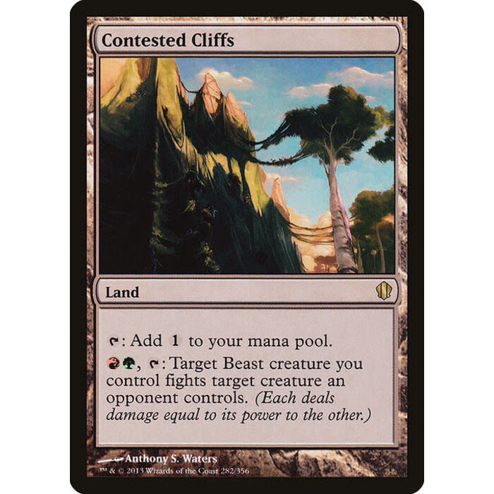 Magic: The Gathering Contested Cliffs (282) Lightly Played