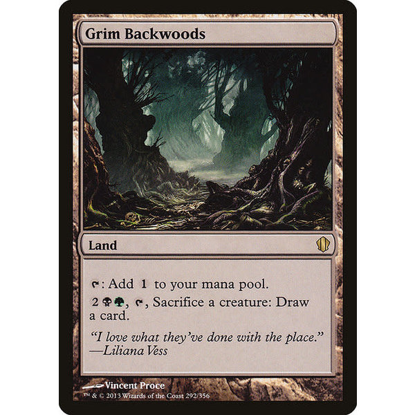 Magic: The Gathering Grim Backwoods (292) Heavily Played
