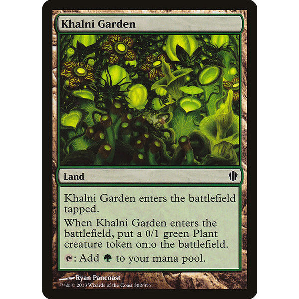 Magic: The Gathering Khalni Garden (302) Moderately Played