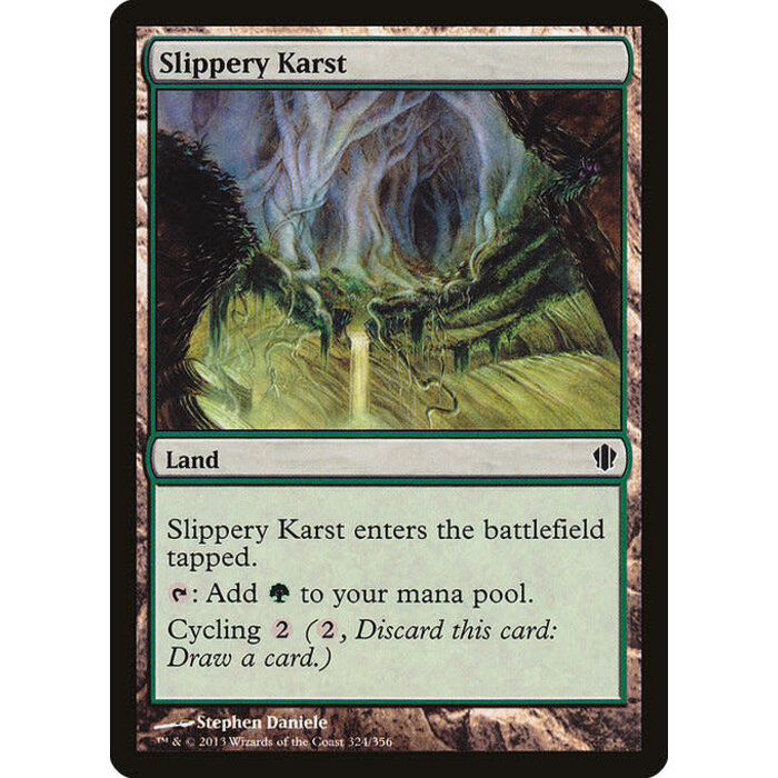 Magic: The Gathering Slippery Karst (324) Lightly Played