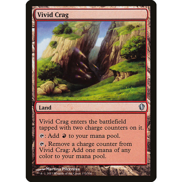 Magic: The Gathering Vivid Crag (333) Lightly Played