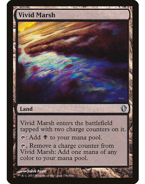 Magic: The Gathering Vivid Marsh (336) Lightly Played