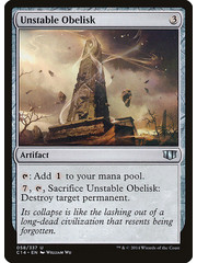 Magic: The Gathering Unstable Obelisk (058) Heavily Played